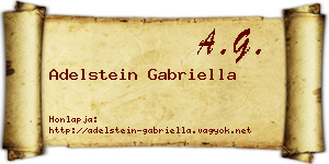 Adelstein Gabriella névjegykártya