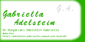 gabriella adelstein business card